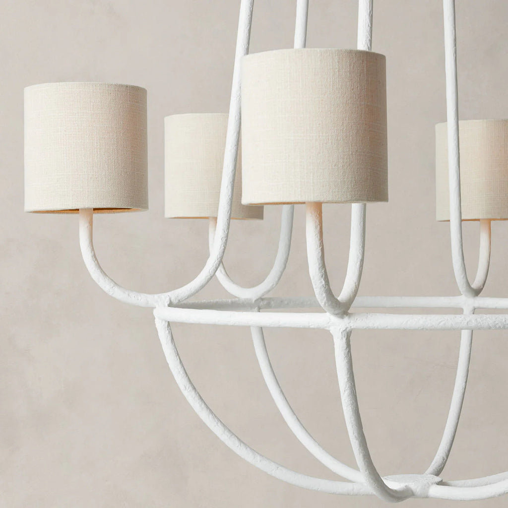 Lithe Lustre Laiton Métal Tissu Vintage - Neutralighting