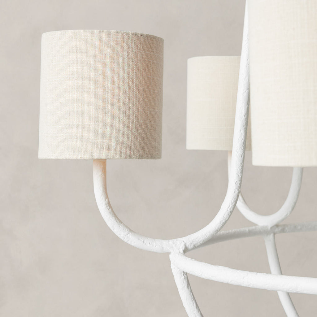 Lithe Lustre Laiton Métal Tissu Vintage - Neutralighting