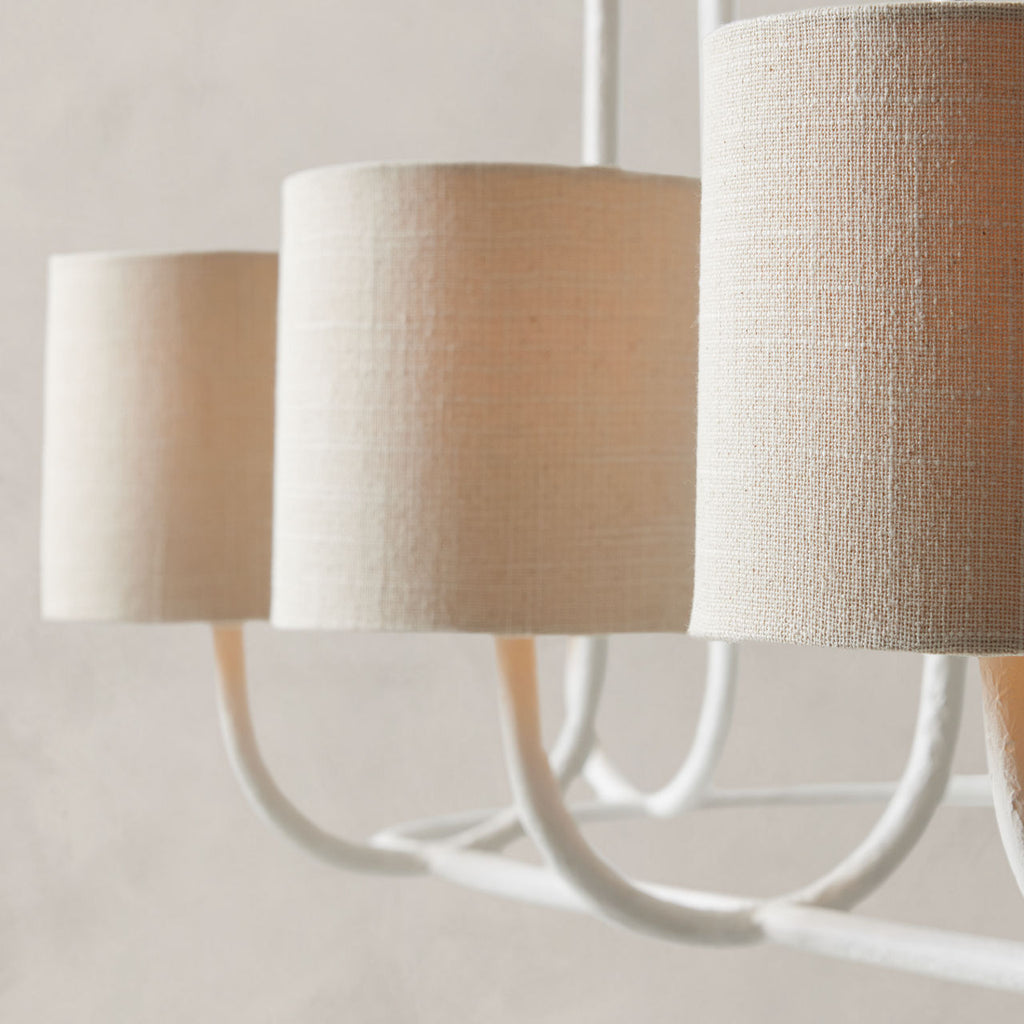 Lithe Lustre Laiton Métal Tissu Vintage - Neutralighting