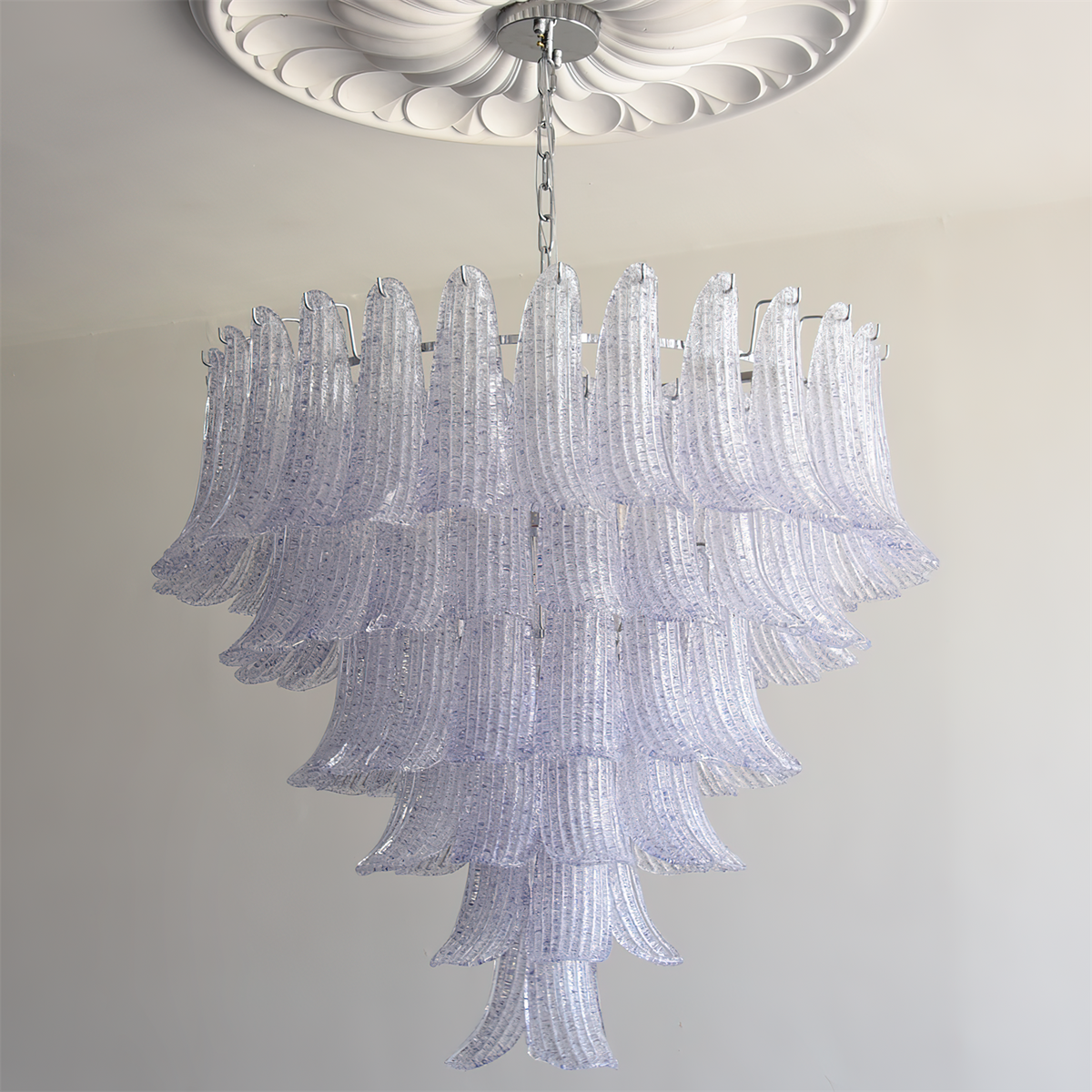ElenaLustre Pétales En Verre En Forme De Main Sur Cadre Superposé - Neutralighting