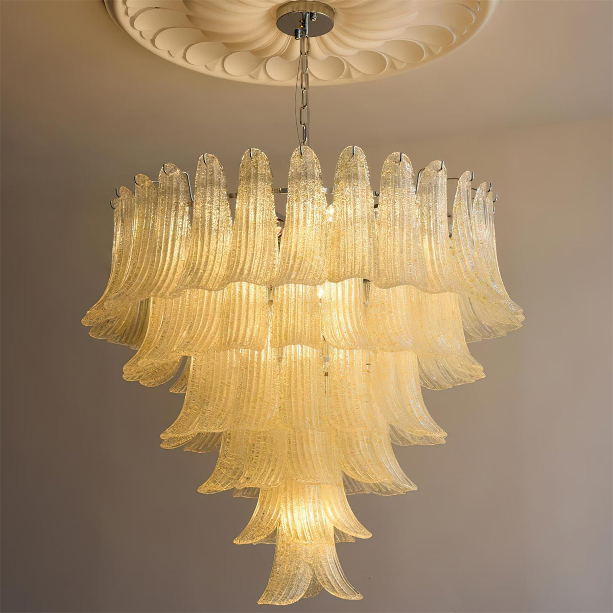 ElenaLustre Pétales En Verre En Forme De Main Sur Cadre Superposé - Neutralighting