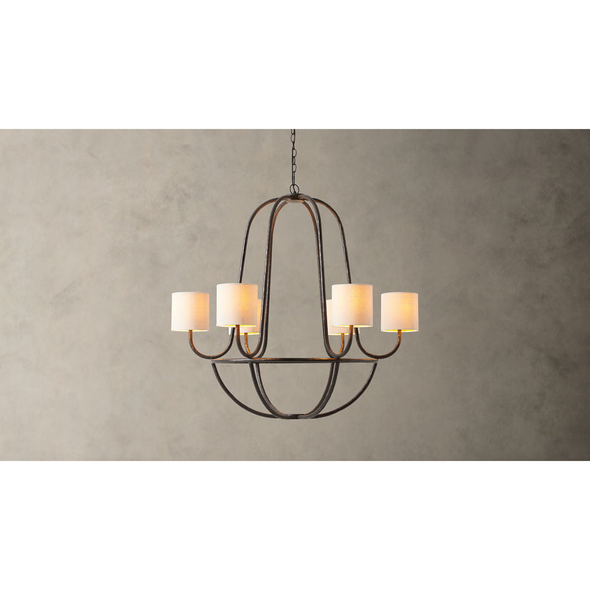 Lithe Lustre Laiton Métal Tissu Vintage - Neutralighting