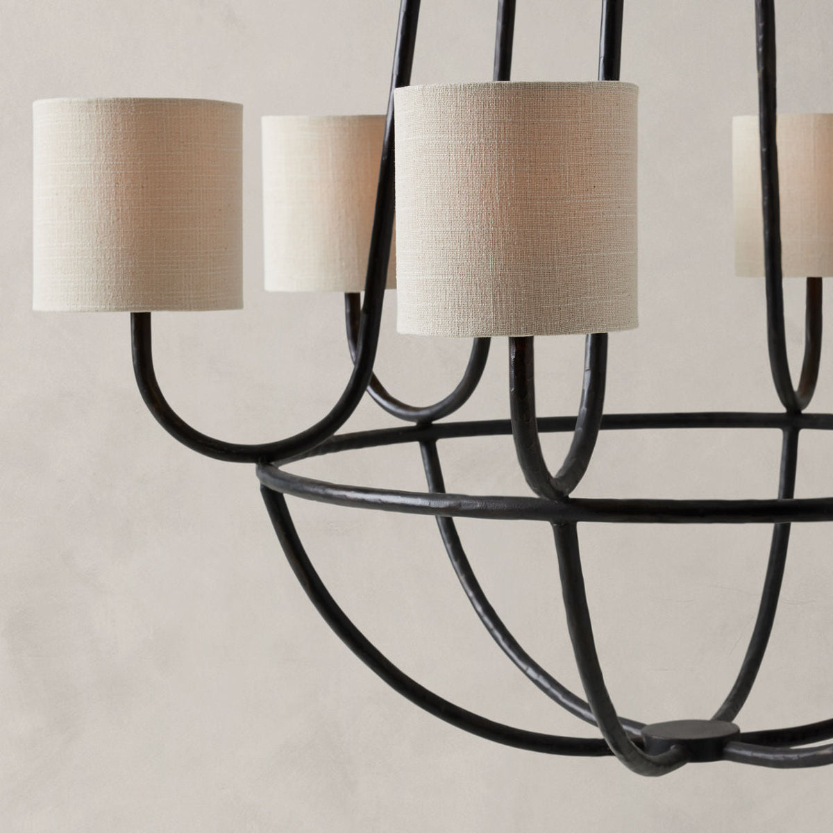 Lithe Lustre Laiton Métal Tissu Vintage - Neutralighting