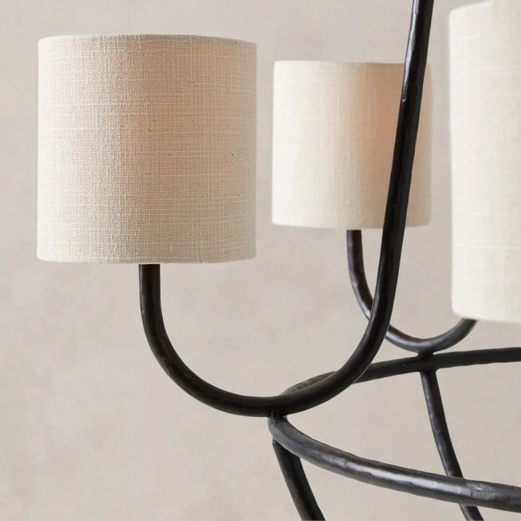 Lithe Lustre Laiton Métal Tissu Vintage - Neutralighting