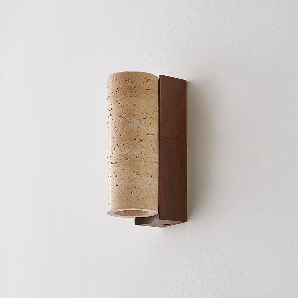 Lysandra Applique Murale Cylindrique en Travertin - Neutralighting