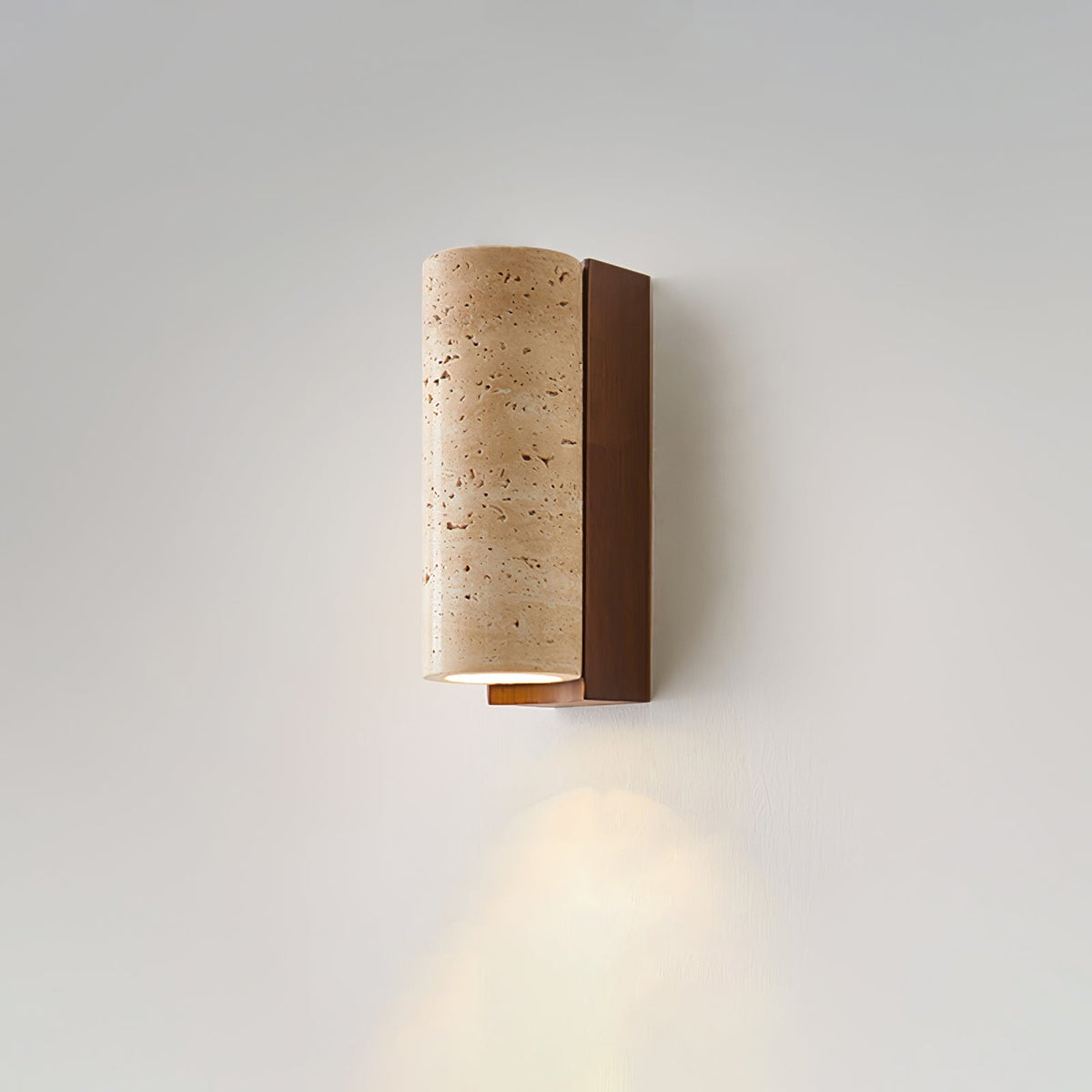 Lysandra Applique Murale Cylindrique en Travertin - Neutralighting