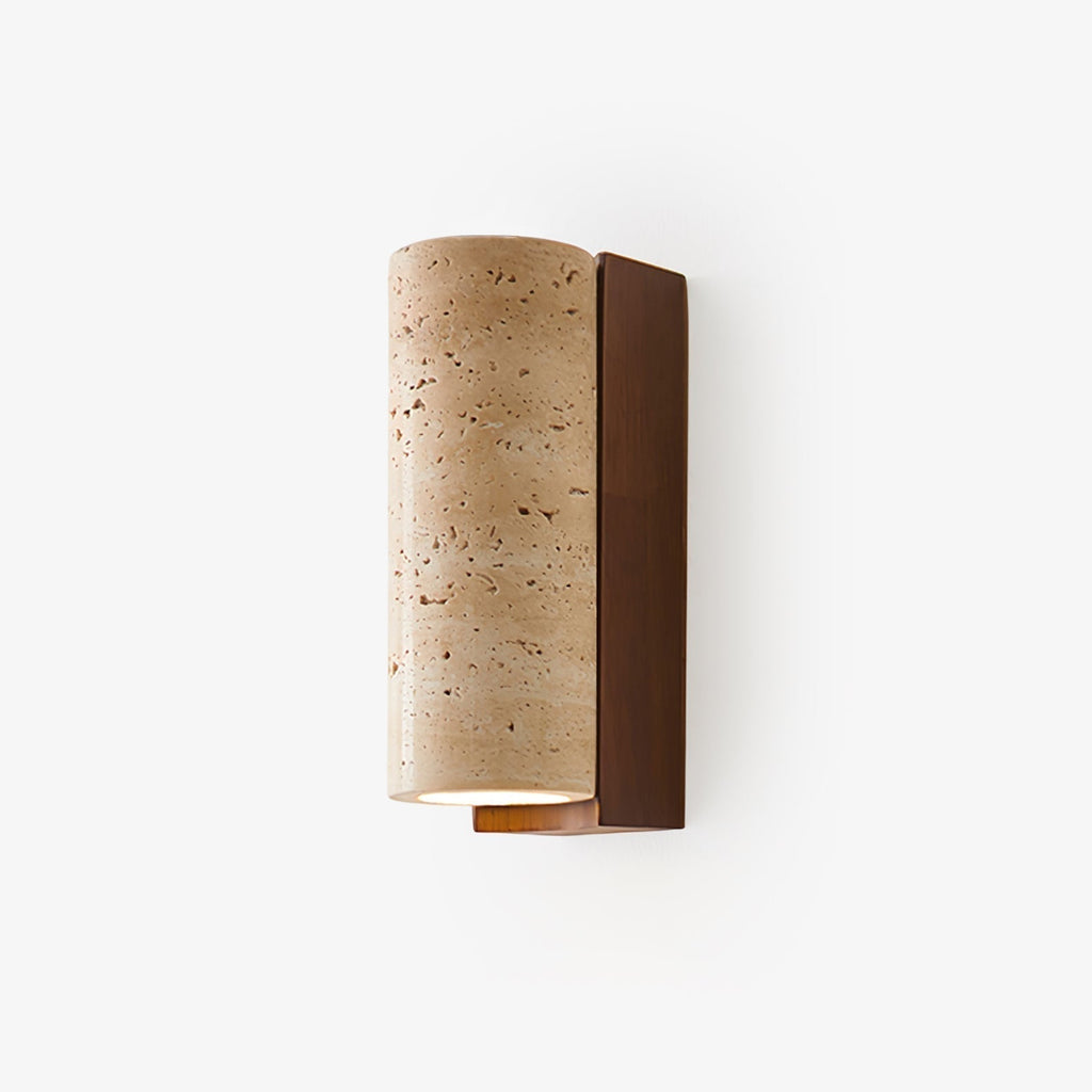 Lysandra Applique Murale Cylindrique en Travertin - Neutralighting
