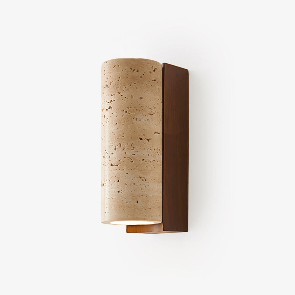 Lysandra Applique Murale Cylindrique en Travertin - Neutralighting