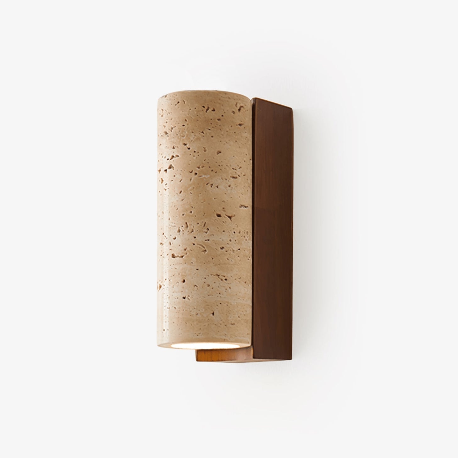 Lysandra Applique Murale Cylindrique en Travertin - Neutralighting