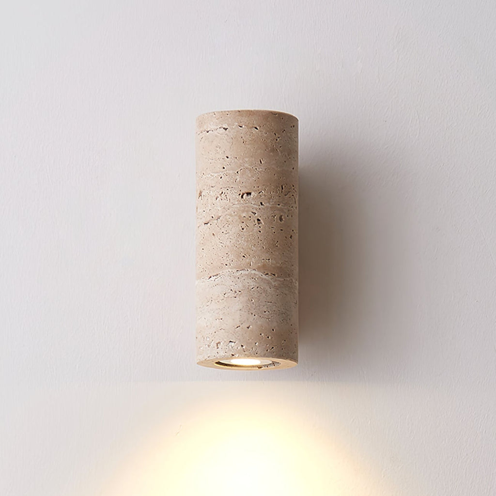 Lysandra Applique Murale Cylindrique en Travertin - Neutralighting