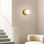 Echo Travertin Globe Applique Murale - Neutralighting
