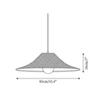 Elisa Suspension Rotin Conique Organique - Neutralighting
