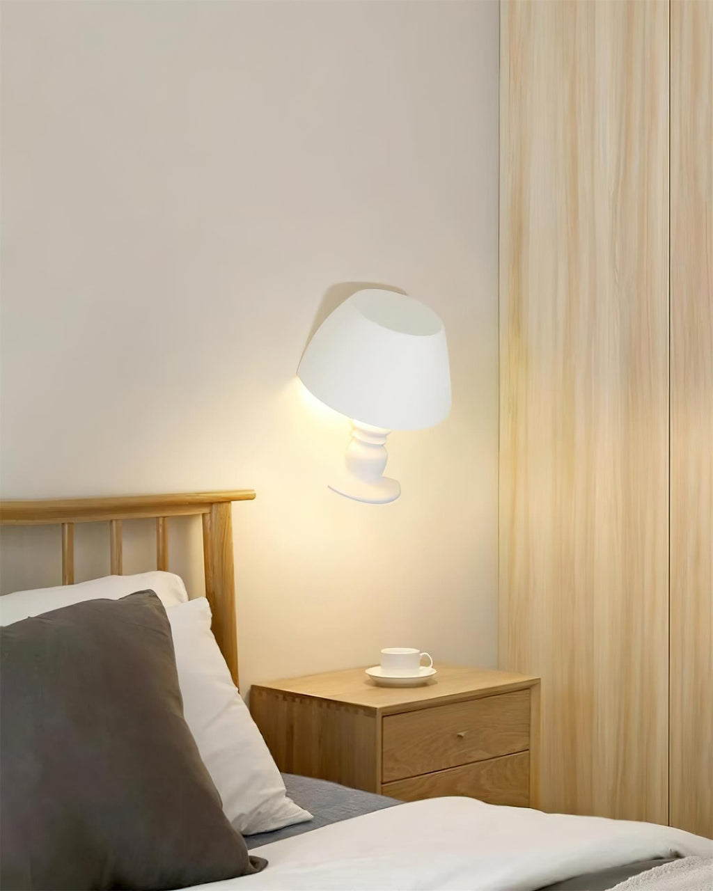 Applique Murale Sculpturale en Plâtre éclairage A'ambiance Minimaliste - Neutralighting