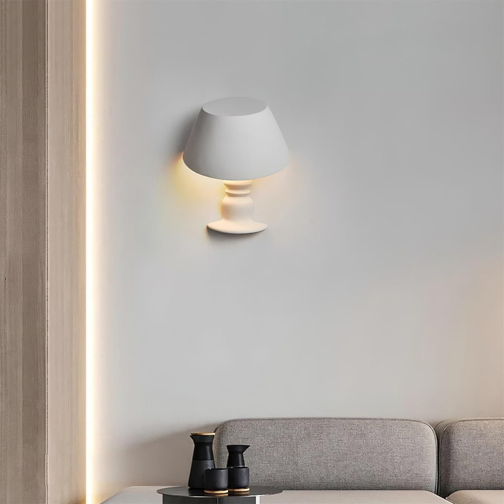 Applique Murale Sculpturale en Plâtre éclairage A'ambiance Minimaliste - Neutralighting
