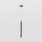 Kyoto Noyer Laiton Linéaire Suspension Lumière - Neutralighting