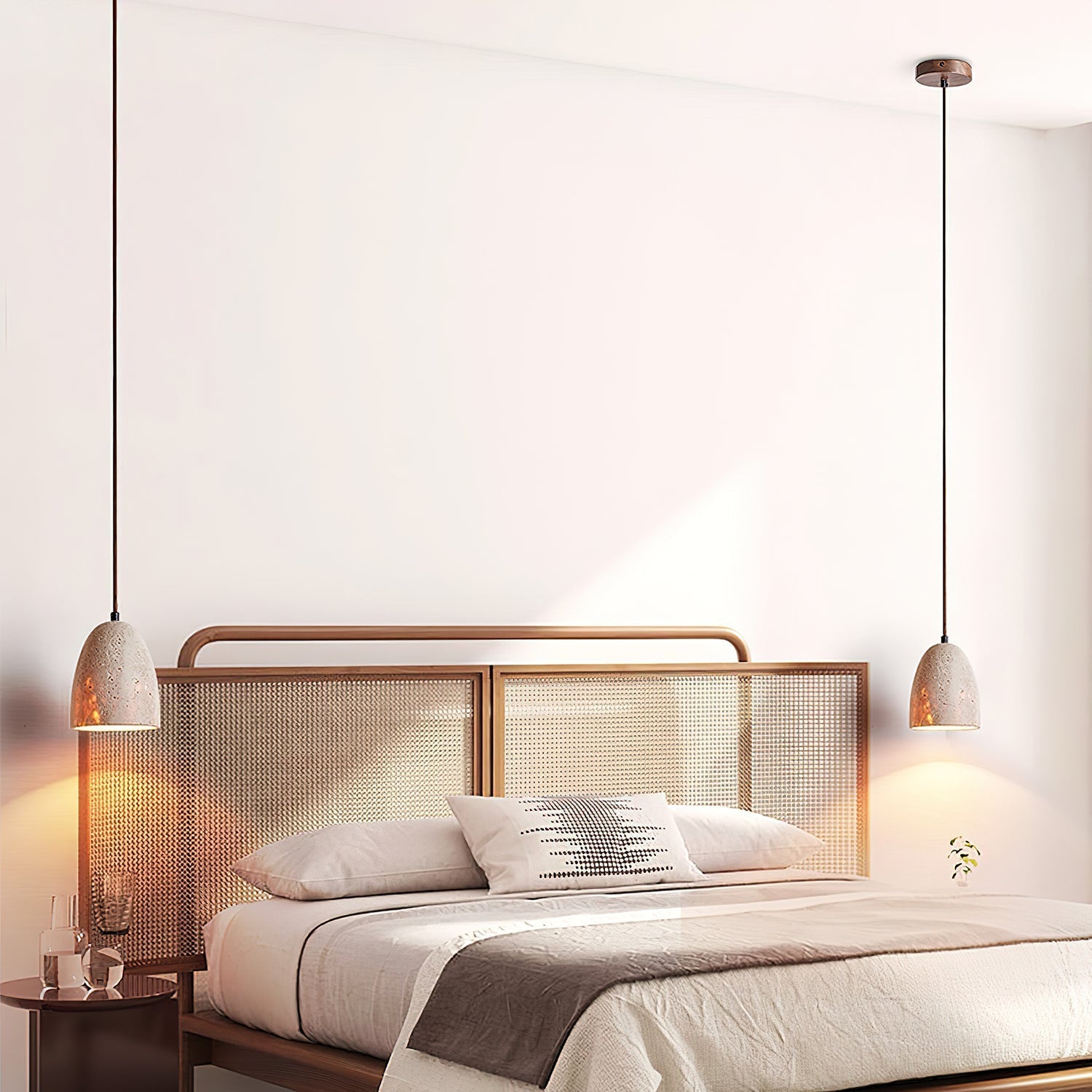 Evtheira Suspension Conique en Travertin - Neutralighting