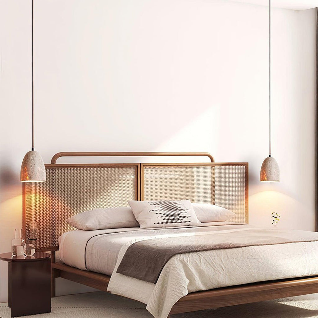 Evtheira Suspension Conique en Travertin - Neutralighting