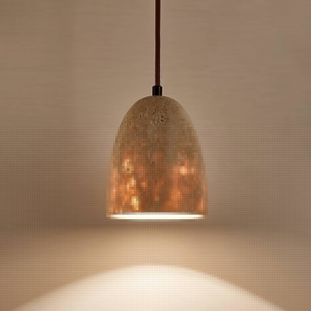 Evtheira Suspension Conique en Travertin - Neutralighting