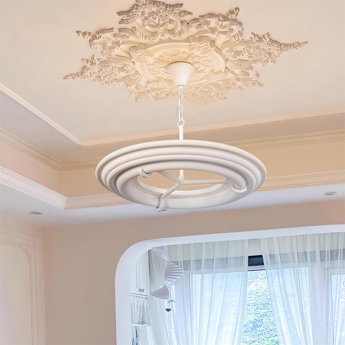 Ellie Lustre Plâtre Circulaire Artistique - Neutralighting