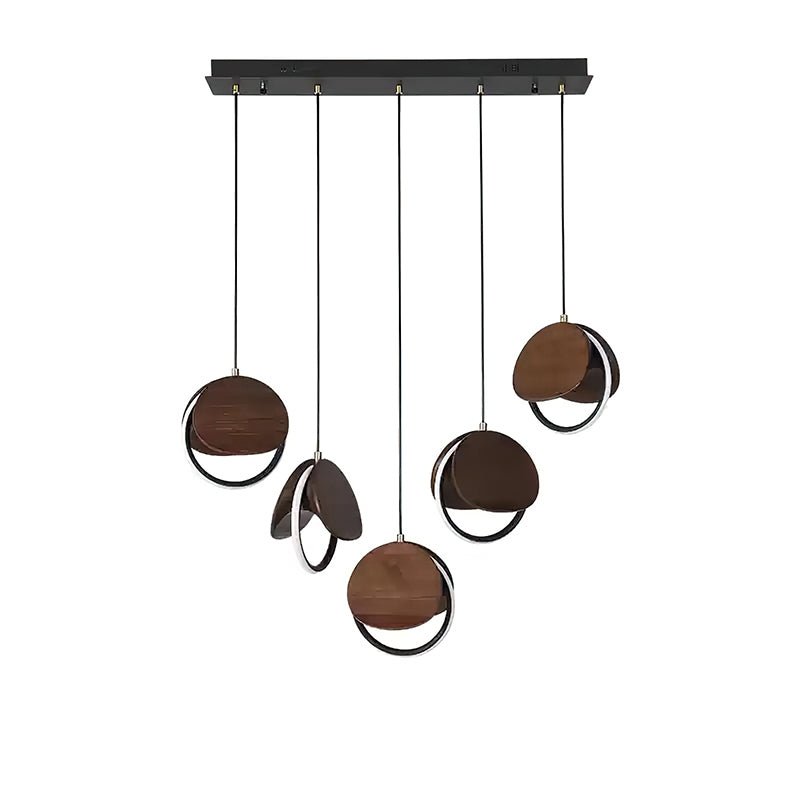Avvelen Géométrique Bois Pendentif Lumière - Neutralighting