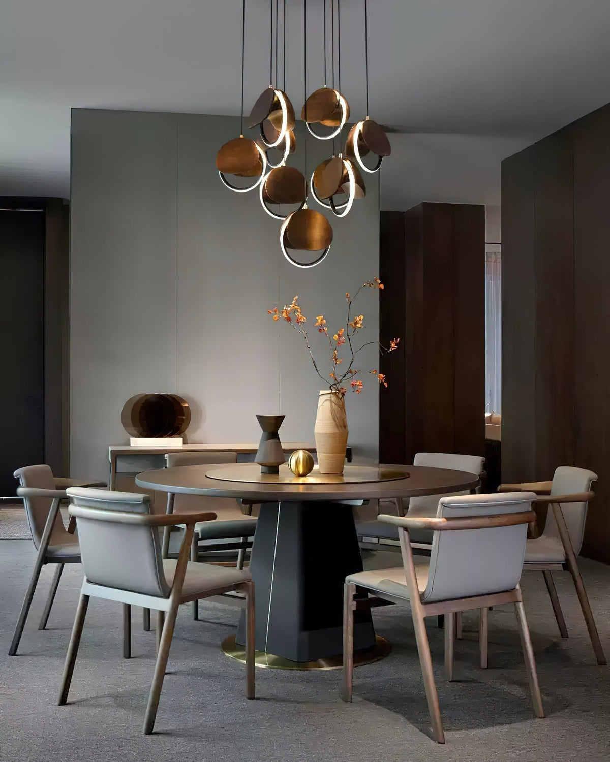 Avvelen Géométrique Bois Pendentif Lumière - Neutralighting