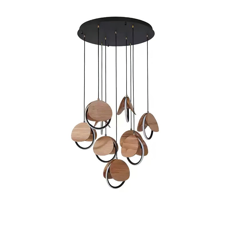 Avvelen Géométrique Bois Pendentif Lumière - Neutralighting