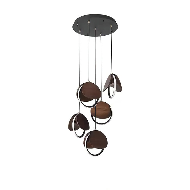 Avvelen Géométrique Bois Pendentif Lumière - Neutralighting