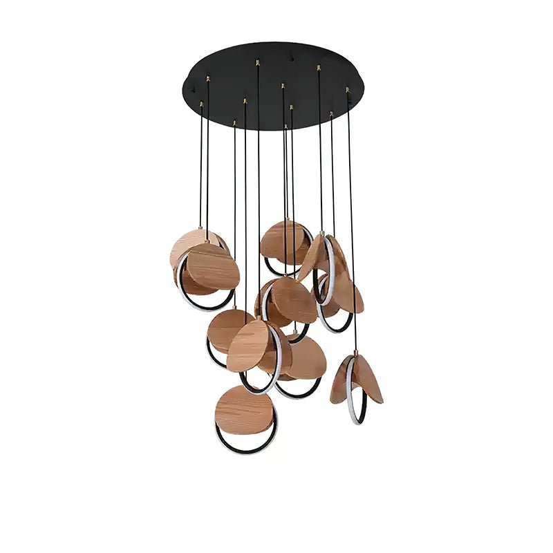 Avvelen Géométrique Bois Pendentif Lumière - Neutralighting