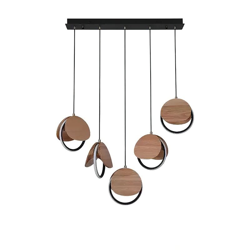 Avvelen Géométrique Bois Pendentif Lumière - Neutralighting