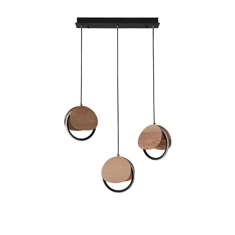 Avvelen Géométrique Bois Pendentif Lumière - Neutralighting