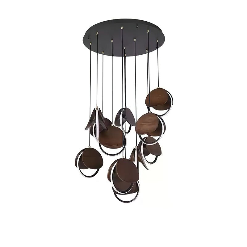 Avvelen Géométrique Bois Pendentif Lumière - Neutralighting