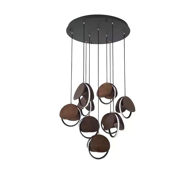Avvelen Géométrique Bois Pendentif Lumière - Neutralighting