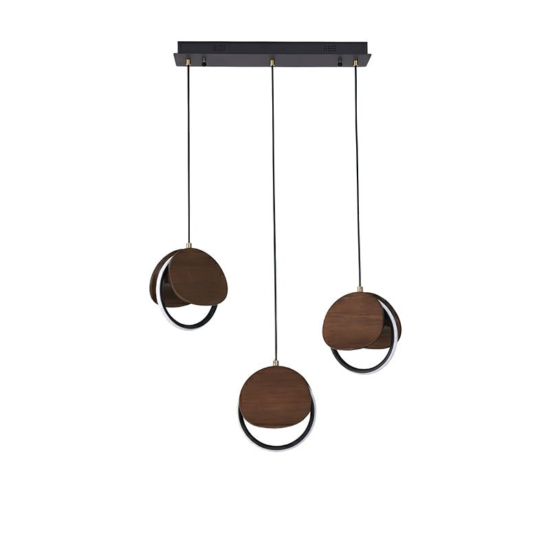 Avvelen Géométrique Bois Pendentif Lumière - Neutralighting