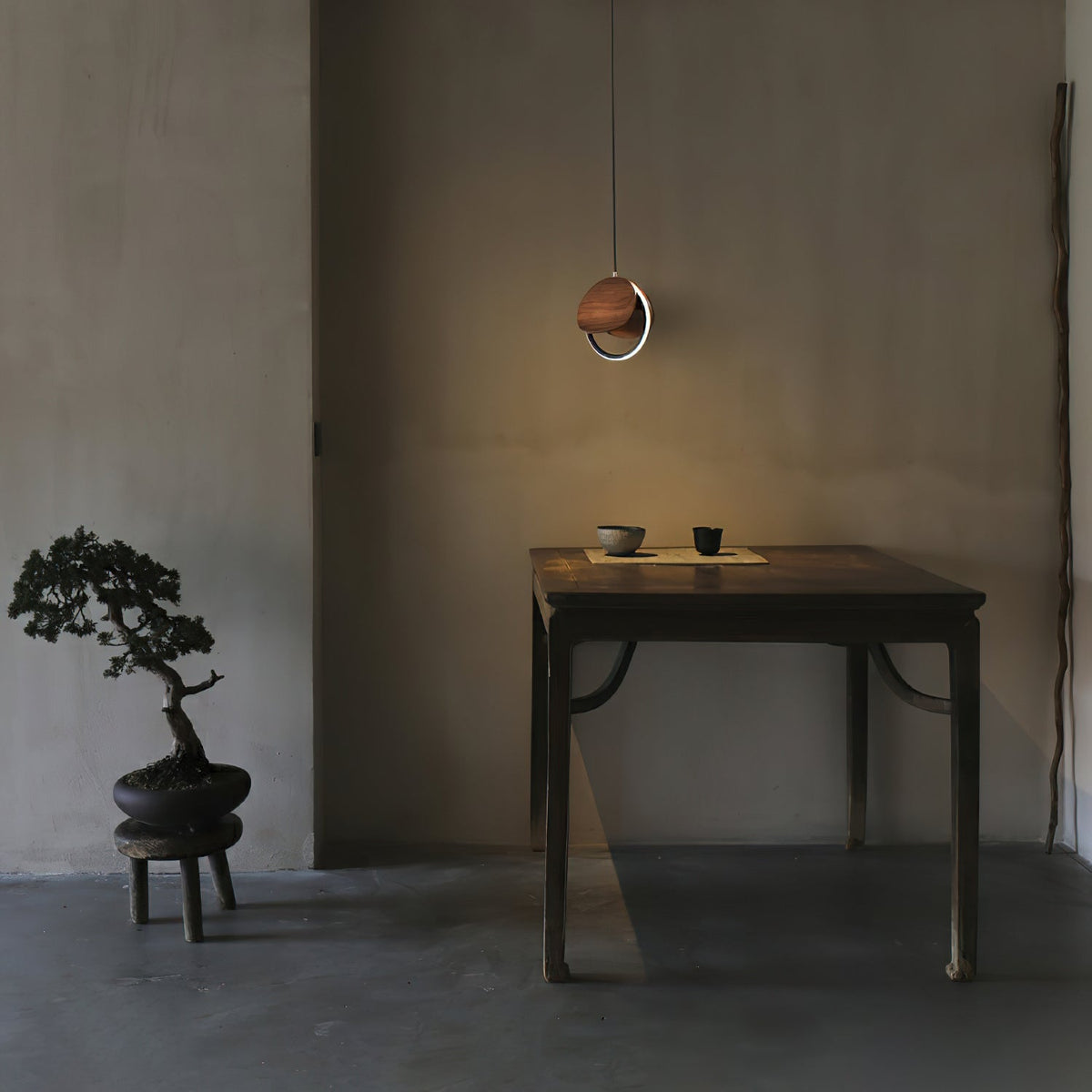 Avvelen Géométrique Bois Pendentif Lumière - Neutralighting