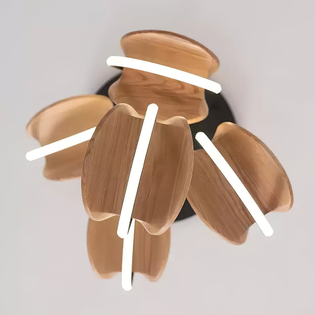 Avvelen Géométrique Bois Pendentif Lumière - Neutralighting