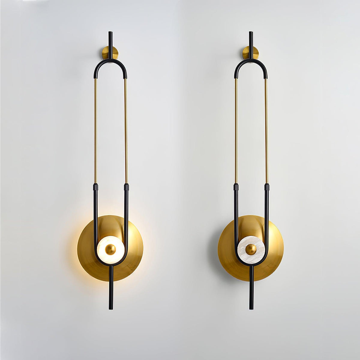 Ivory Lampe Murale Anneau Moderne en Marbre - Neutralighting