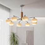 Lustra Chandelier en Verre Persimmon Mid-Century 8 Lumières - Neutralighting