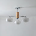 Lustra Chandelier en Verre Persimmon Mid-Century 8 Lumières - Neutralighting