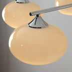 Lustra Chandelier en Verre Persimmon Mid-Century 8 Lumières - Neutralighting