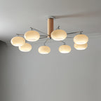 Lustra Chandelier en Verre Persimmon Mid-Century 8 Lumières - Neutralighting