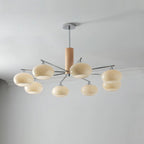 Lustra Chandelier en Verre Persimmon Mid-Century 8 Lumières - Neutralighting