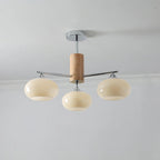 Lustra Chandelier en Verre Persimmon Mid-Century 8 Lumières - Neutralighting