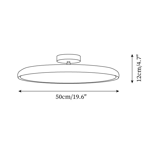 Cavelo Plafonnier ovale semi-encastré - Neutralighting