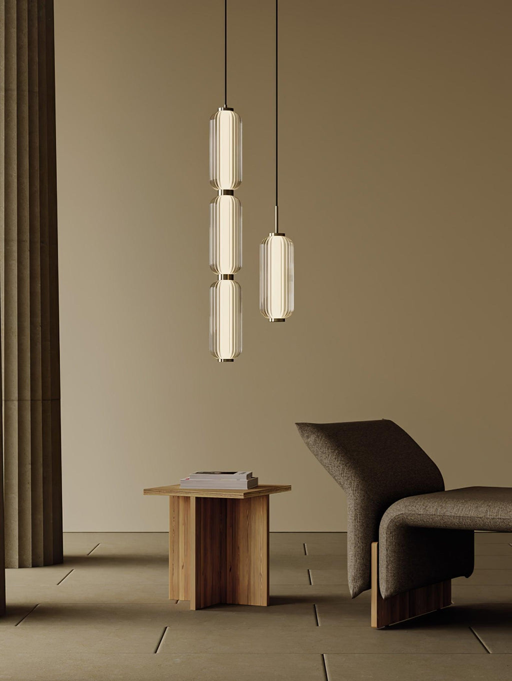 Cylindra Lampe Pendante en Verre Moderne - Neutralighting