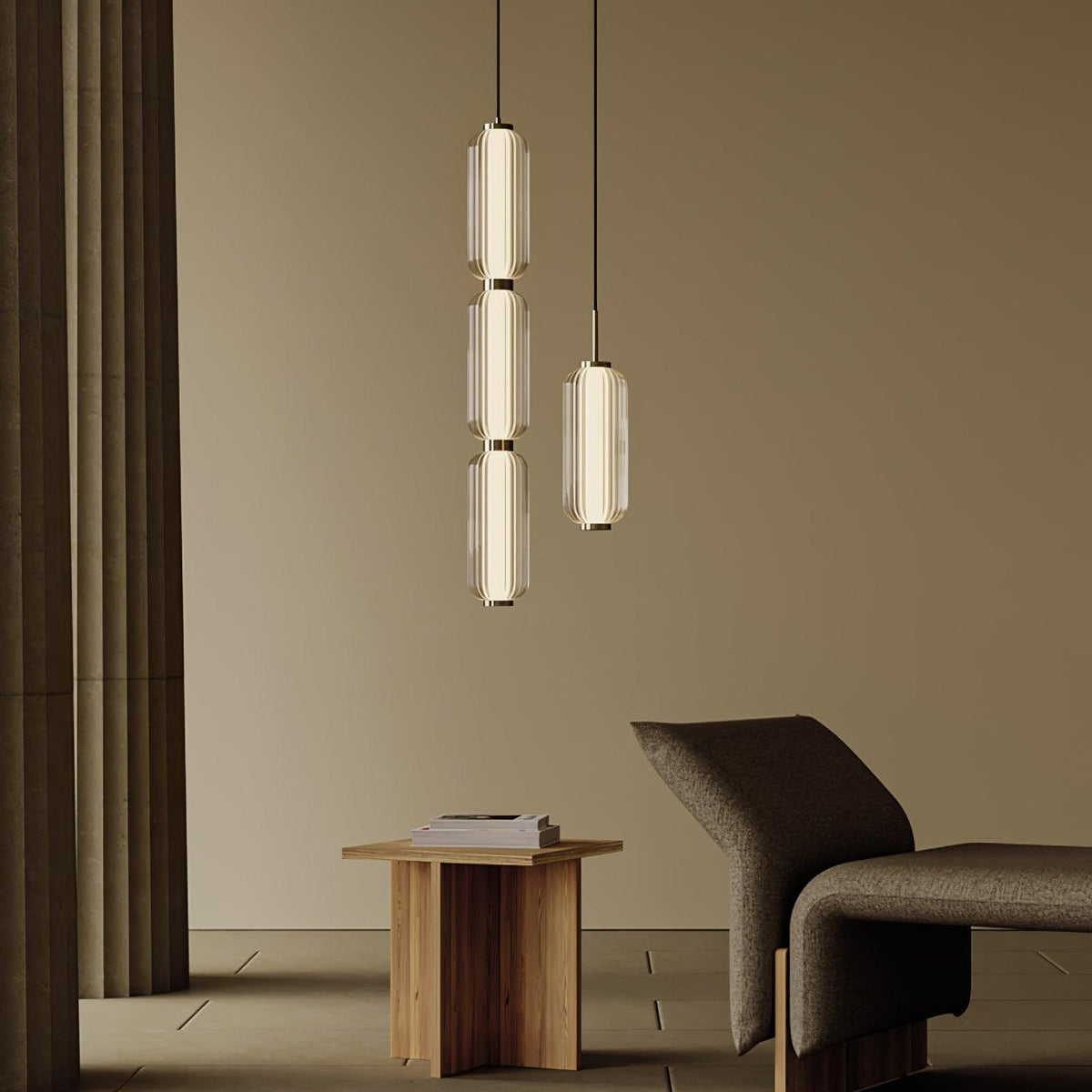 Cylindra Lampe Pendante en Verre Moderne - Neutralighting