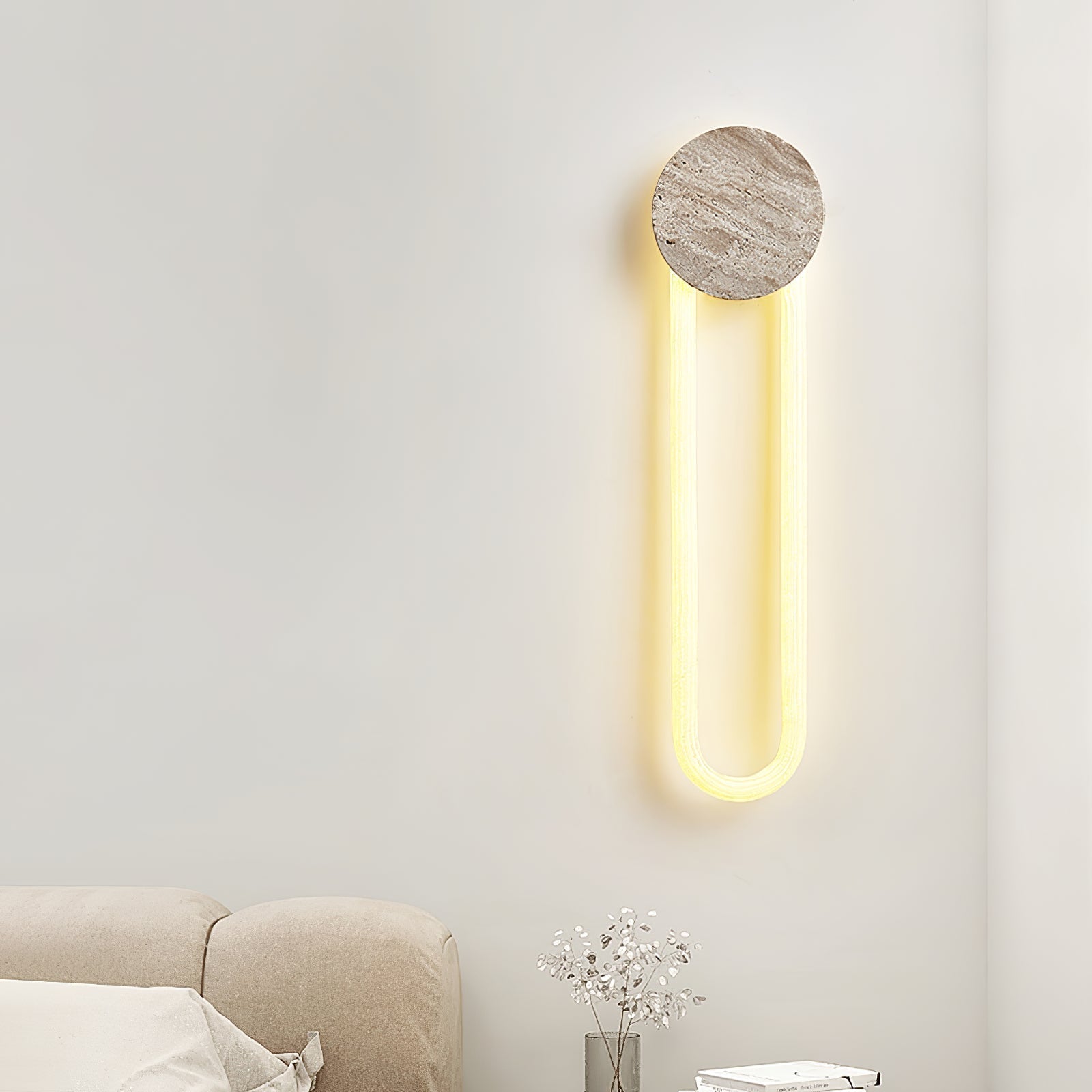 Mysole Applique Murale Travertin - Neutralighting