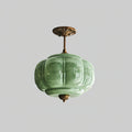 Eldio Lampe Plafond Semi-Encastrée en Verre Vert - Neutralighting
