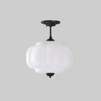 Eldio Lampe Plafond Semi-Encastrée en Verre Vert - Neutralighting