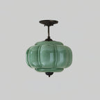 Eldio Lampe Plafond Semi-Encastrée en Verre Vert - Neutralighting