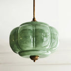 Eldio Lampe Plafond Semi-Encastrée en Verre Vert - Neutralighting